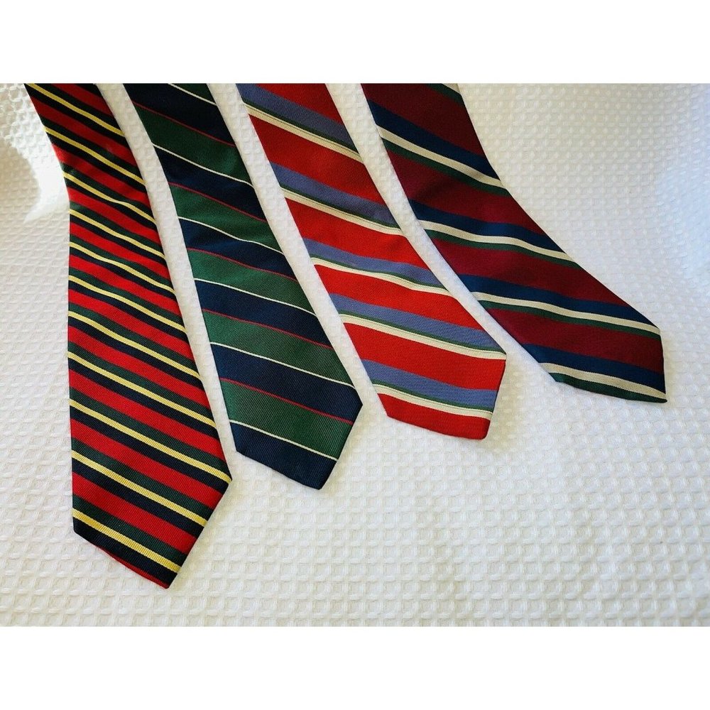 Vintage Jos. A. Bank Neck Ties Lot of (4) Executive Collection Striped